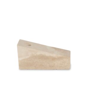 TRAVERTINE CANDLE HOLDER ‘STELLAR’