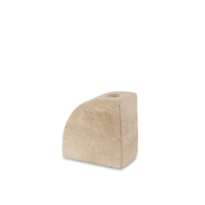 TRAVERTINE CANDLE HOLDER ‘NOVA’